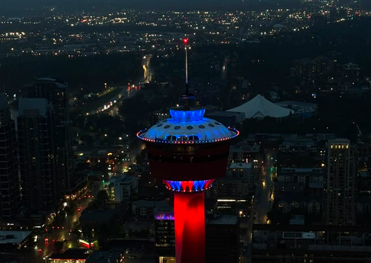 NanoTess Lights Up Calgary Tower for Wound Healing Awareness Month
