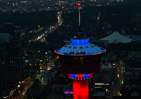 NanoTess Lights Up Calgary Tower for Wound Healing Awareness Month