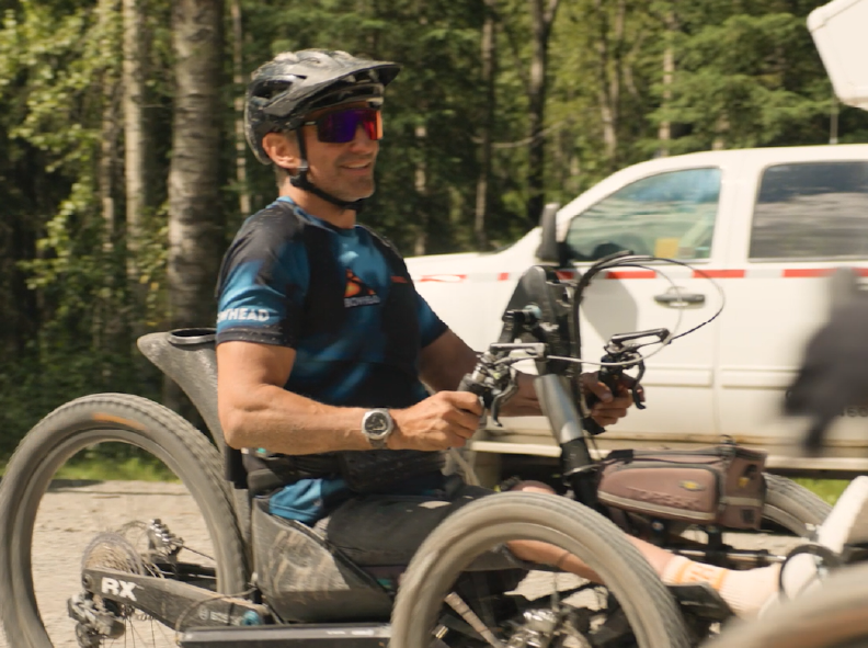 Adaptive mountain biker and mobility innovator Christian Bagg on using NanoSALV